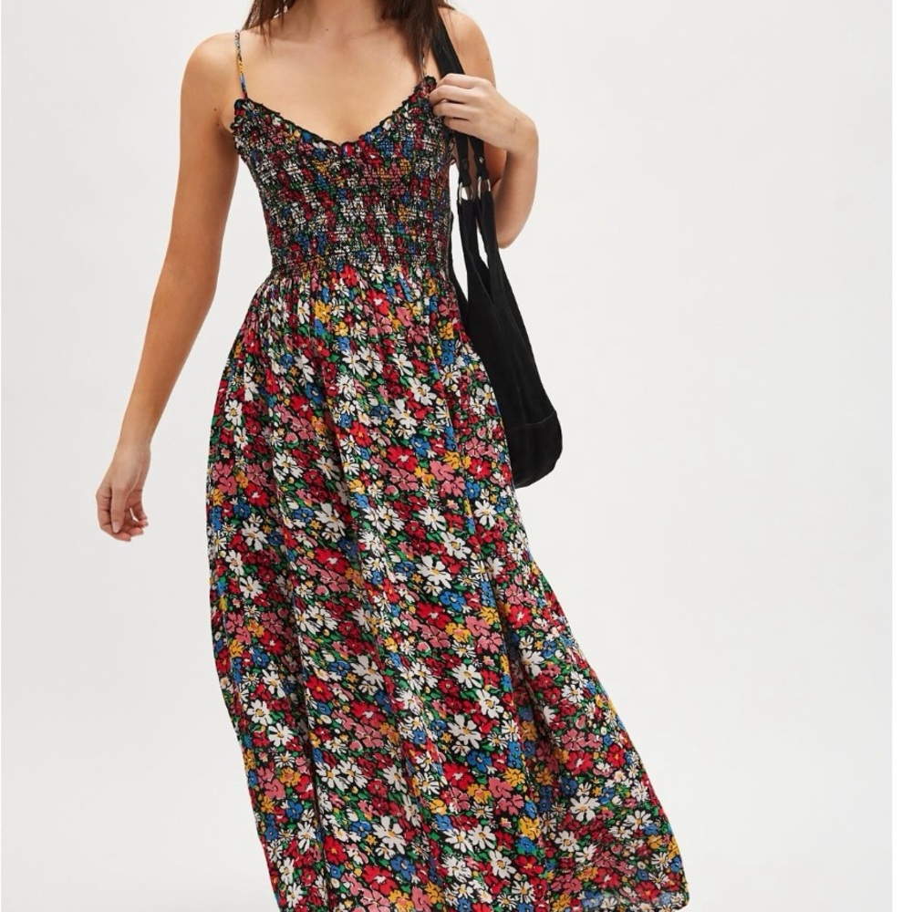 Free People Floral Sweet Nothings Midi Dress